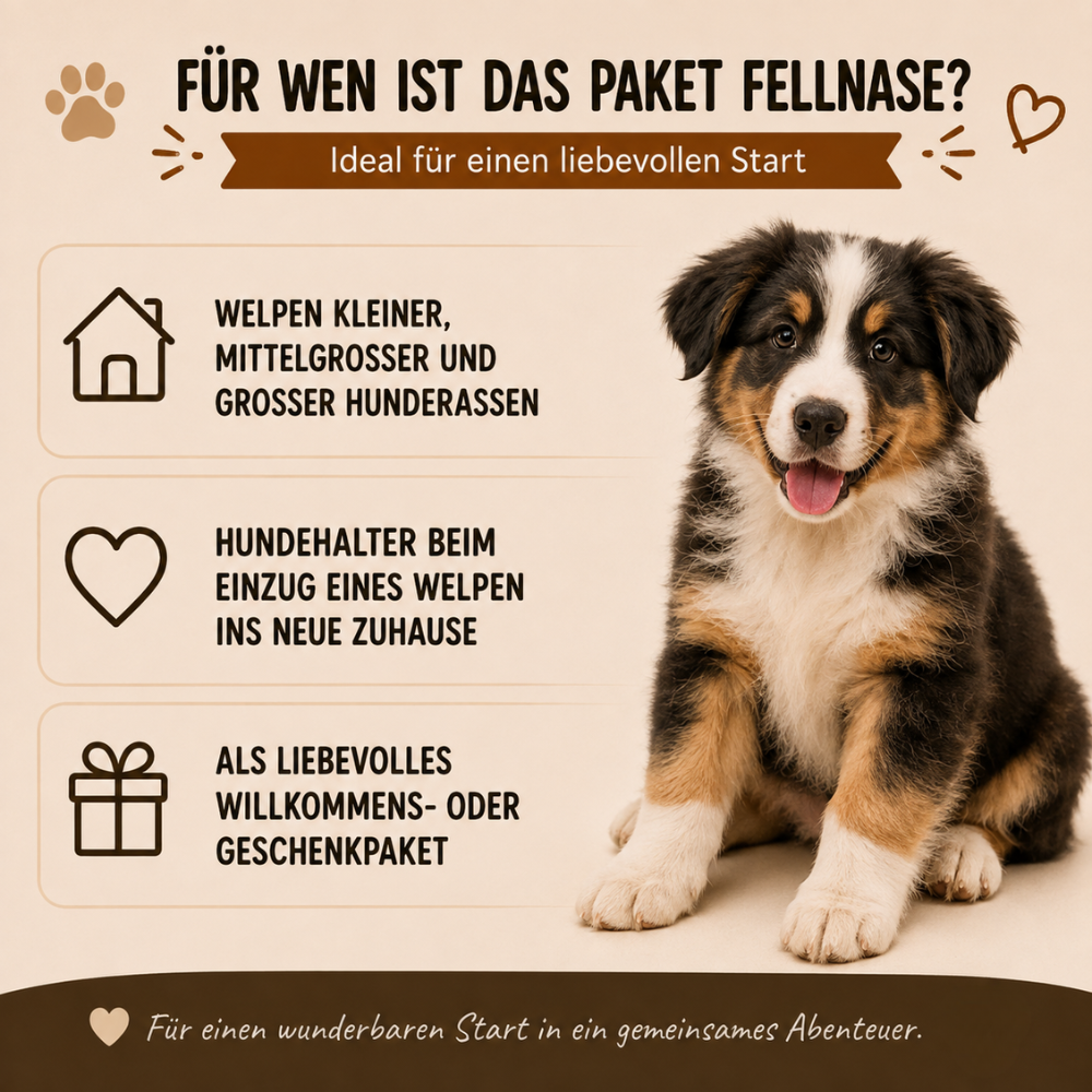 Welpen Paket "Willkommen Fellnase"-Hundefutter-Wildfang-