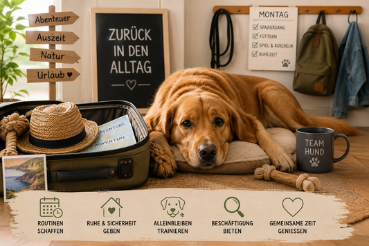 Zurück in den Alltag – So gelingt deinem Hund die Umstellung nach Urlaub & Ferien