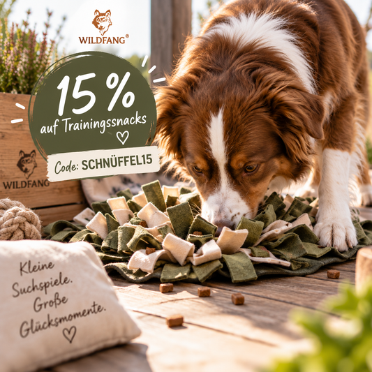 🐾 Schnüffel-Wochenende bei Wildfang®: 15 % auf Trainingssnacks