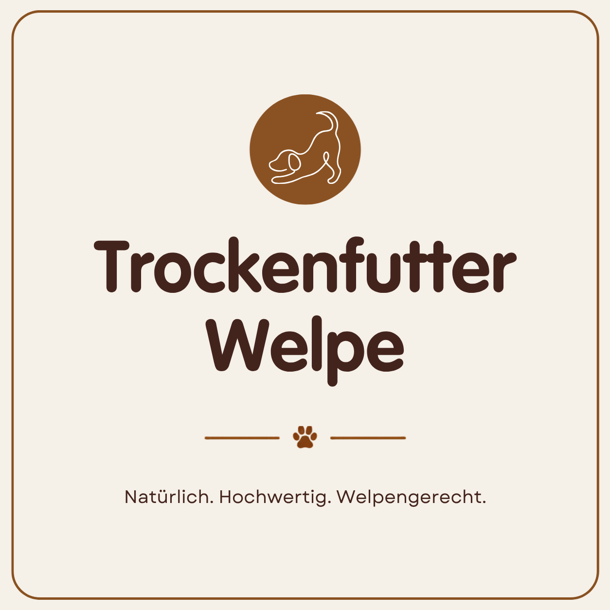 Trockenfutter für Welpen