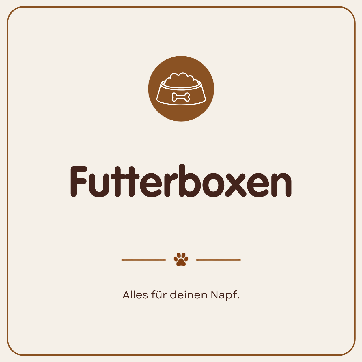Futterboxen