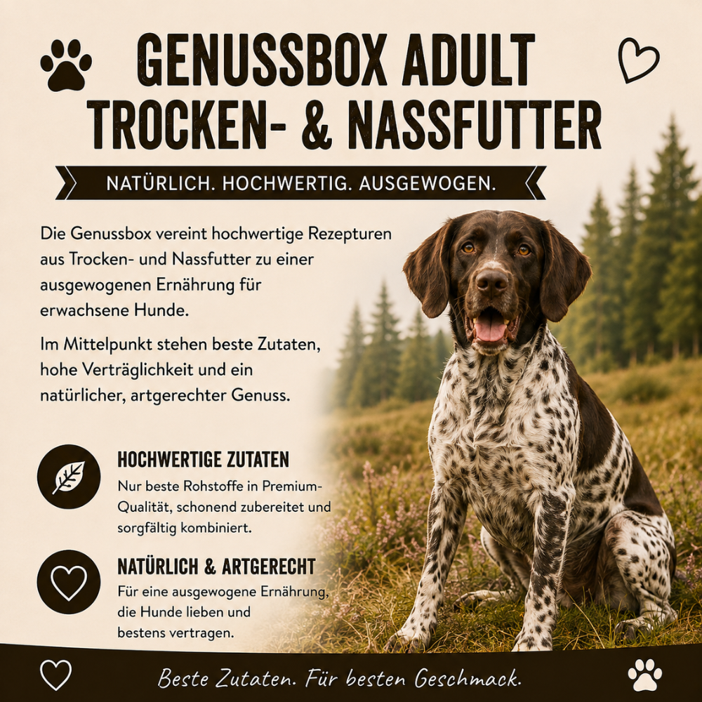 Genussbox Adult - Trocken- & Nassfutter-Hundebedarf-Wildfang-