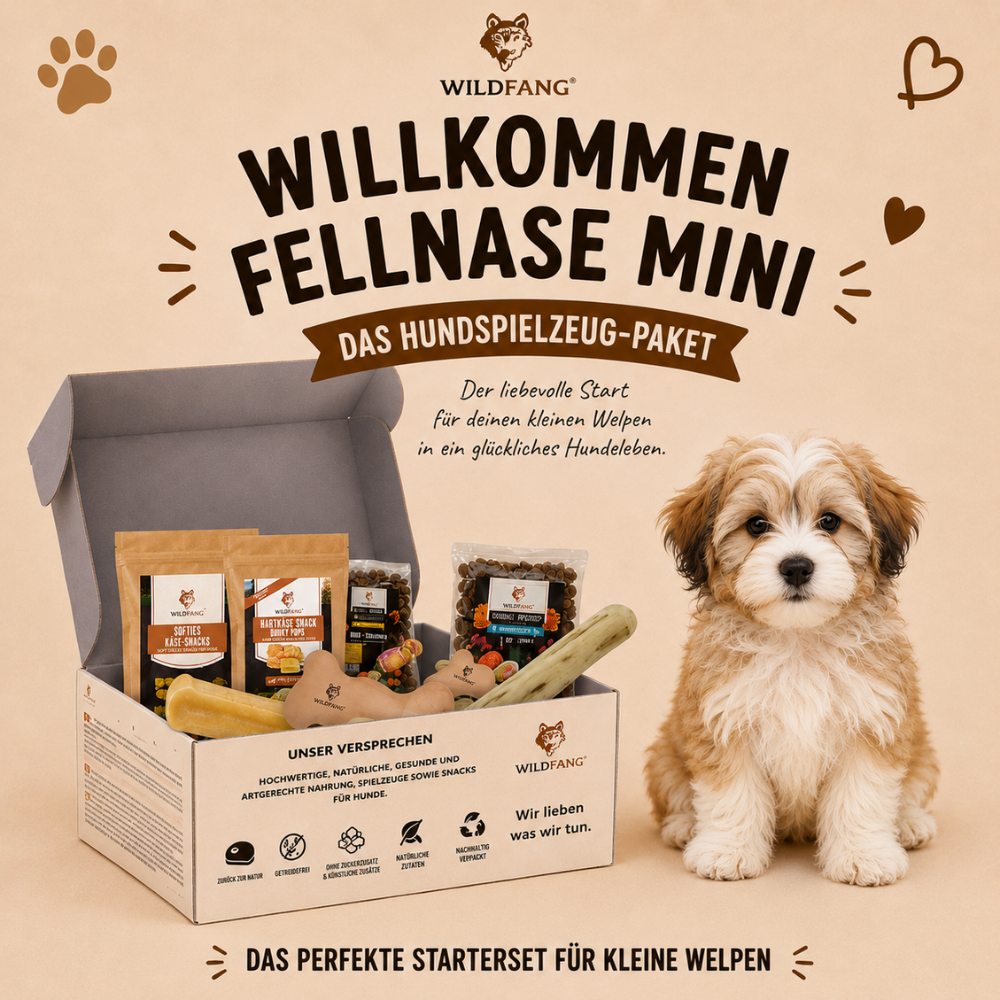 Welpen Paket "Willkommen Fellnase Mini"-Hundebedarf-Wildfang-