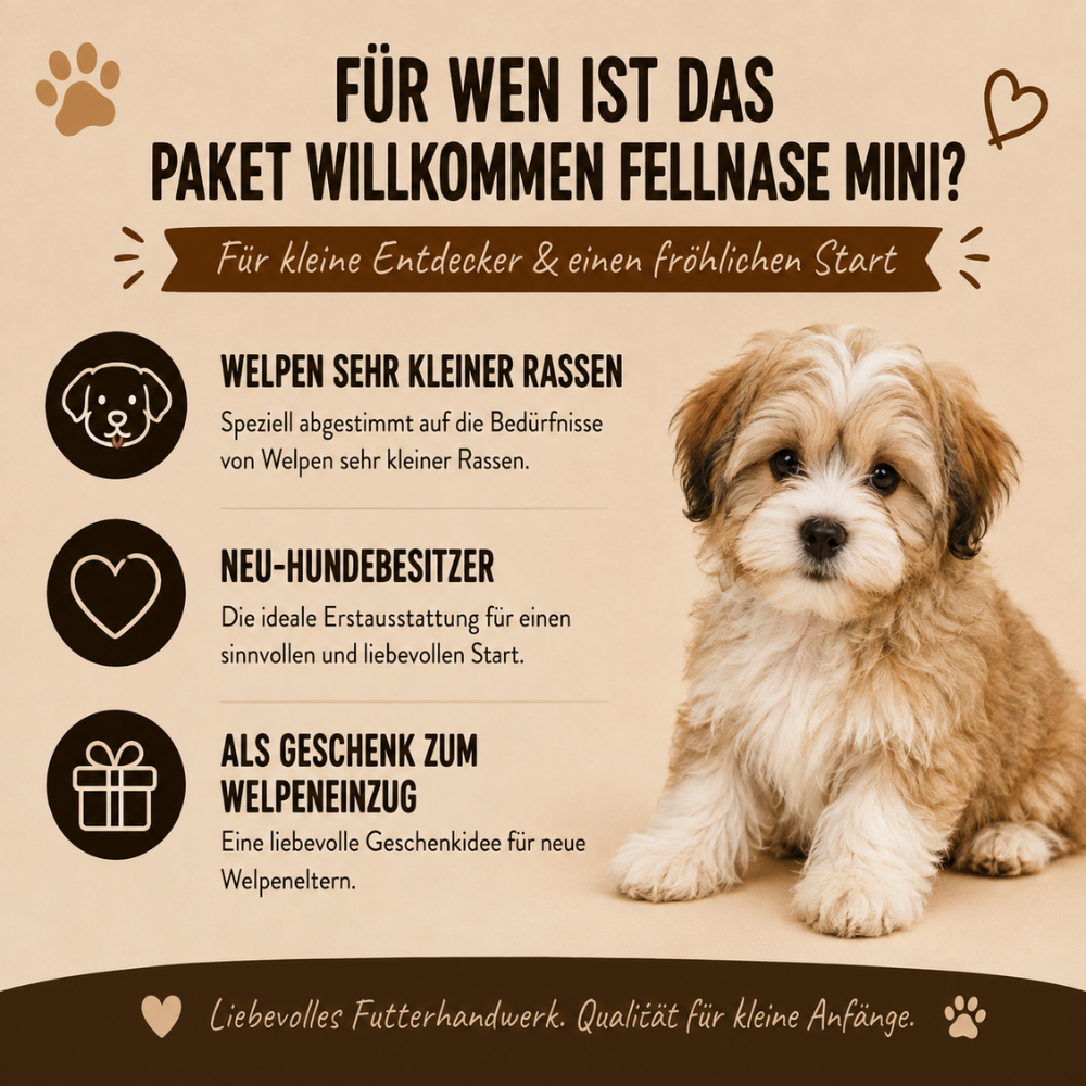 Welpen Paket "Willkommen Fellnase Mini"-Hundebedarf-Wildfang-