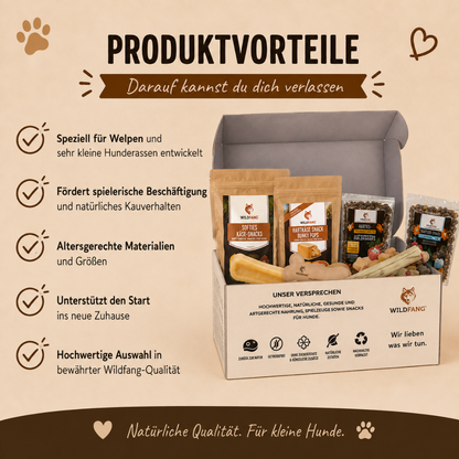 Welpen Paket "Willkommen Fellnase Mini"-Hundebedarf-Wildfang-