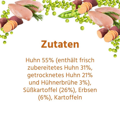 Adult Futterpaket Huhn - getreidefrei-Hundefutter-Wildfang-