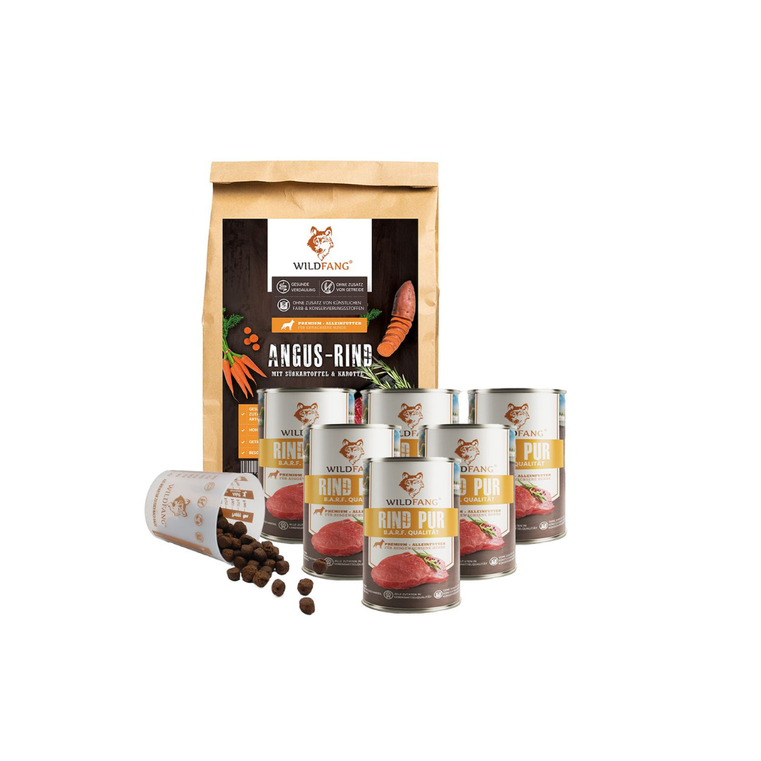 Adult Futterpaket Rind - getreidefrei-Hundefutter-Wildfang-