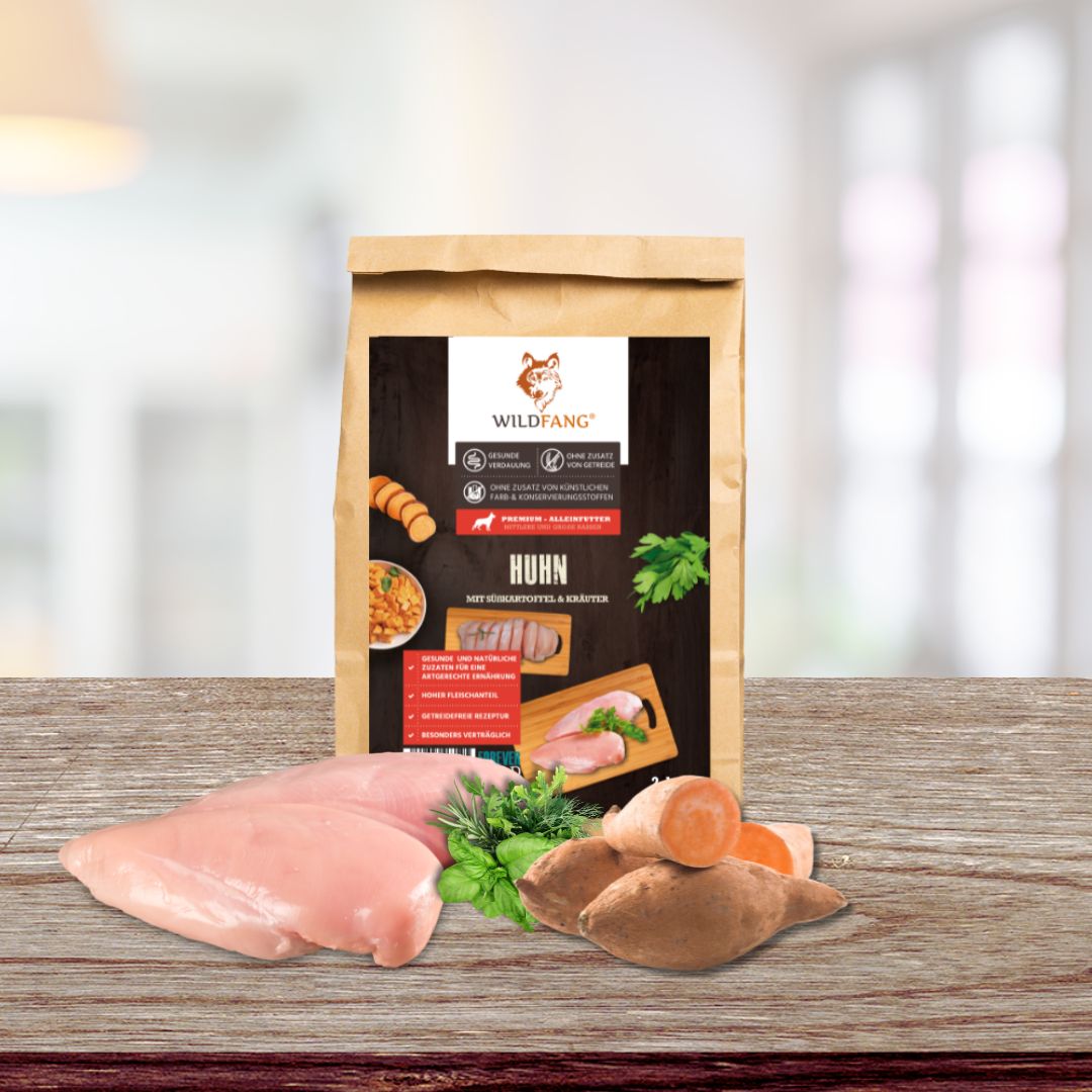 Adult Trockenfutter Sparpack 2 x 2 kg mit Huhn & Kräuter - getreidefrei-Hundefutter-Wildfang-