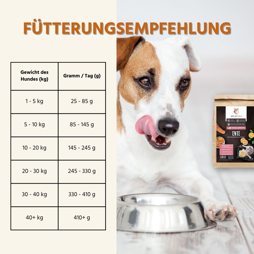 Adult Trockenfutter mit Ente - getreidefrei-Hundefutter-Wildfang-