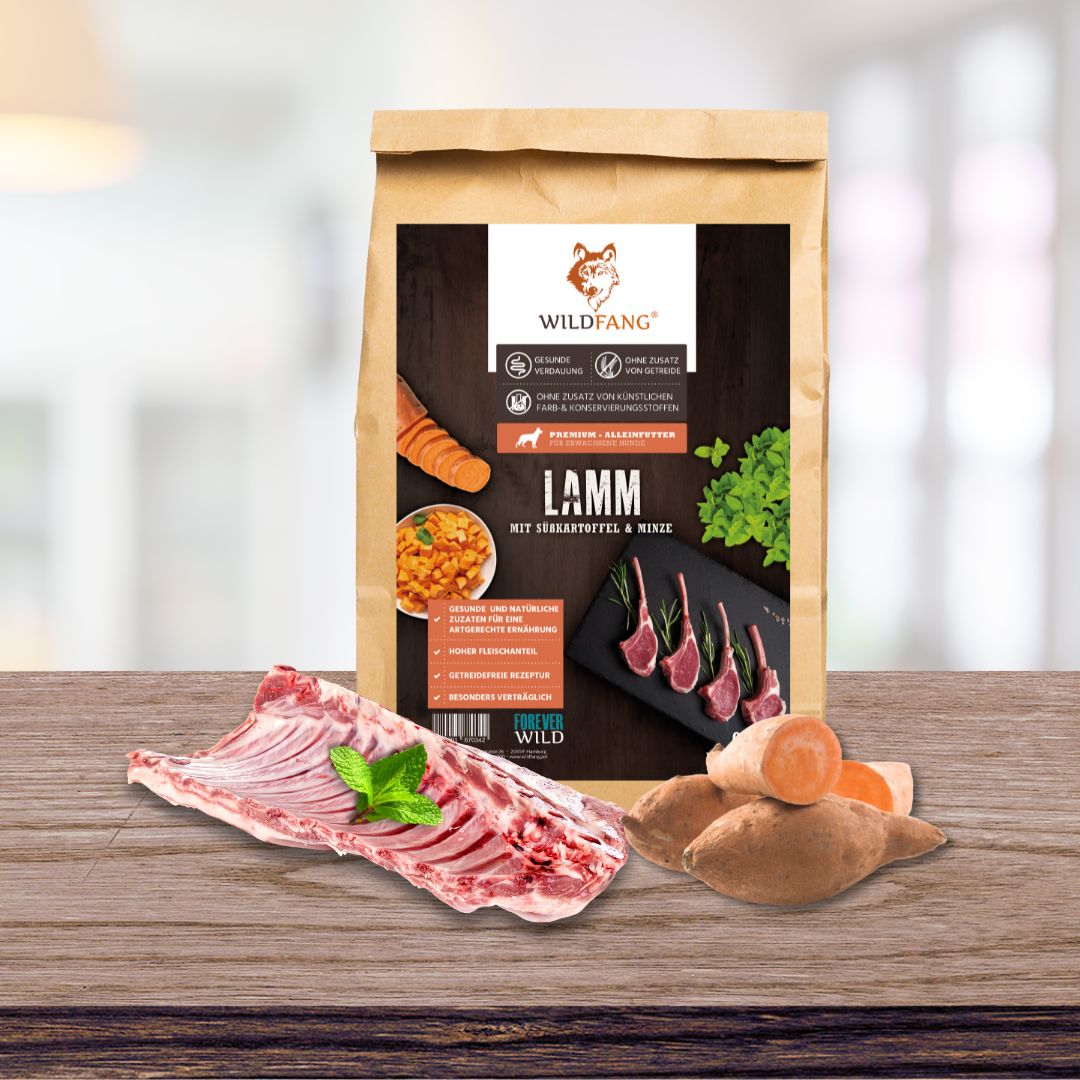 Adult Trockenfutter mit Lamm - getreidefrei-Hundefutter-Wildfang-