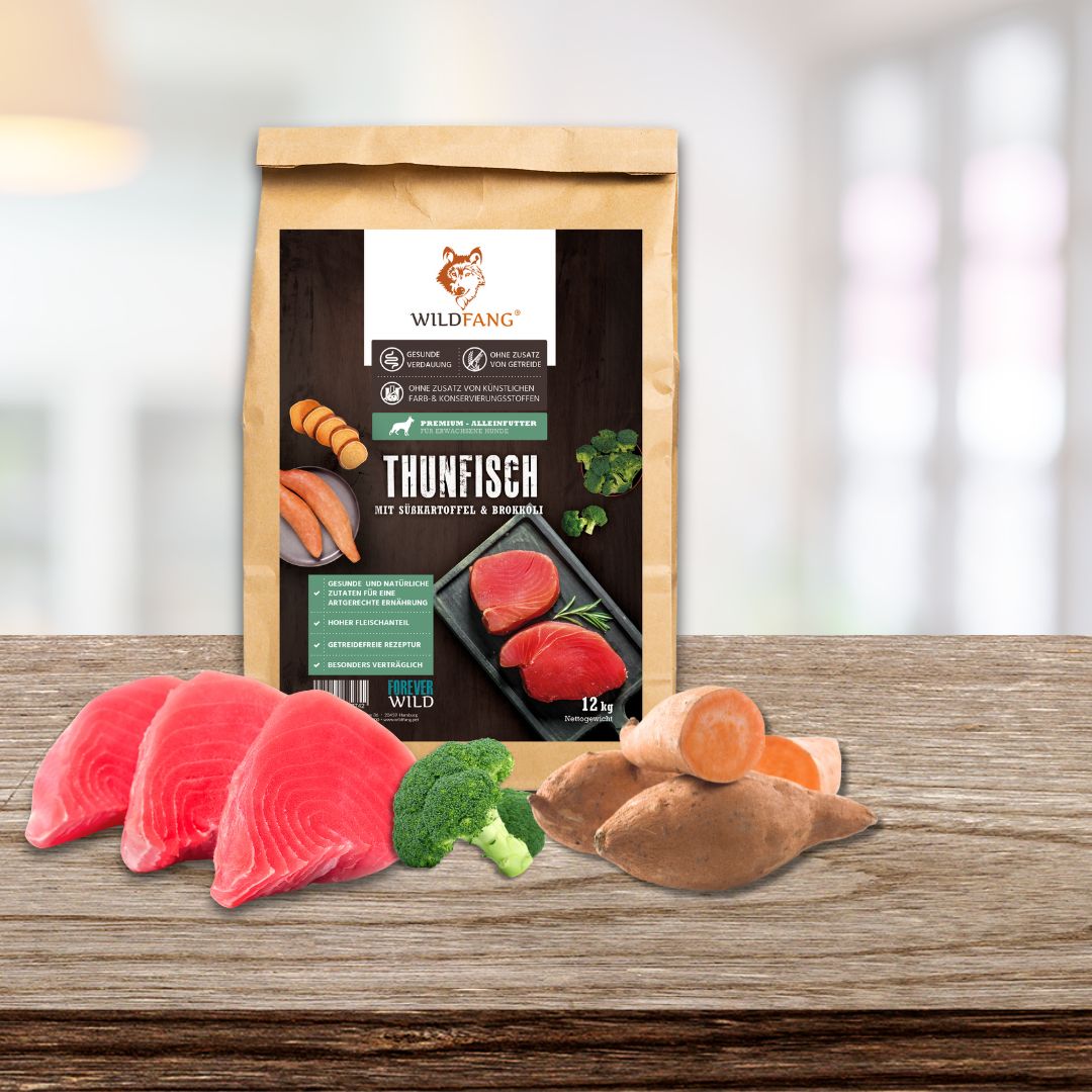 Adult Trockenfutter mit Thunfisch - getreidefrei-Hundefutter-Wildfang-