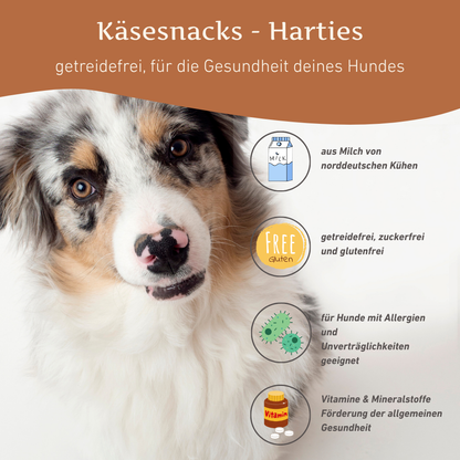 Harties - Käse Snack für Hunde - getreidefrei-Hundefutter-Wildfang-
