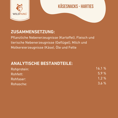 Harties - Käse Snack für Hunde - getreidefrei-Hundefutter-Wildfang-
