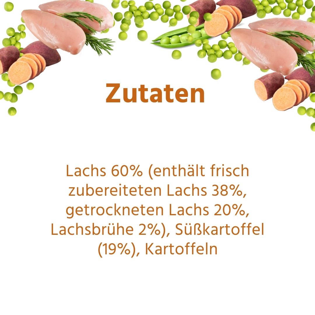 Junior Trockenfutter mit Lachs für Welpen - getreidefrei-Hundefutter-Wildfang-