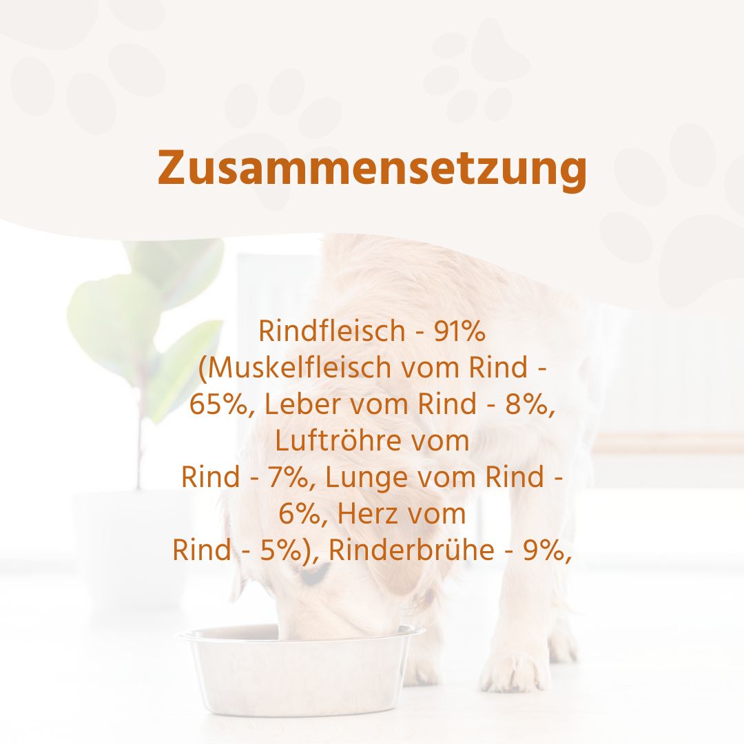 Nassfutter Mix 6 x 400g - BARF Qualität-Hundefutter-Wildfang-