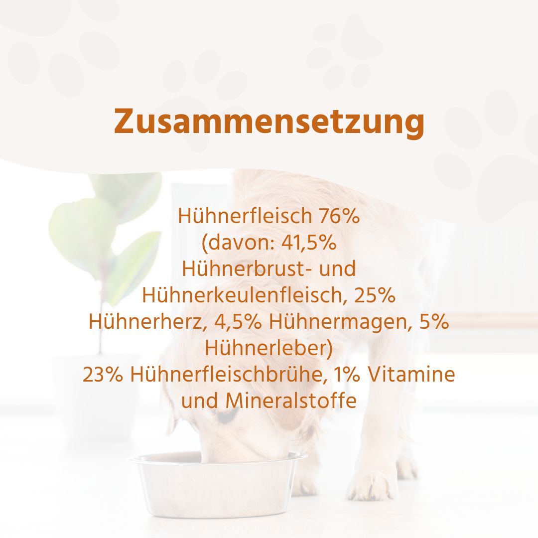 Nassfutter Mix 6 x 800g - BARF Qualität-Hundefutter-Wildfang-