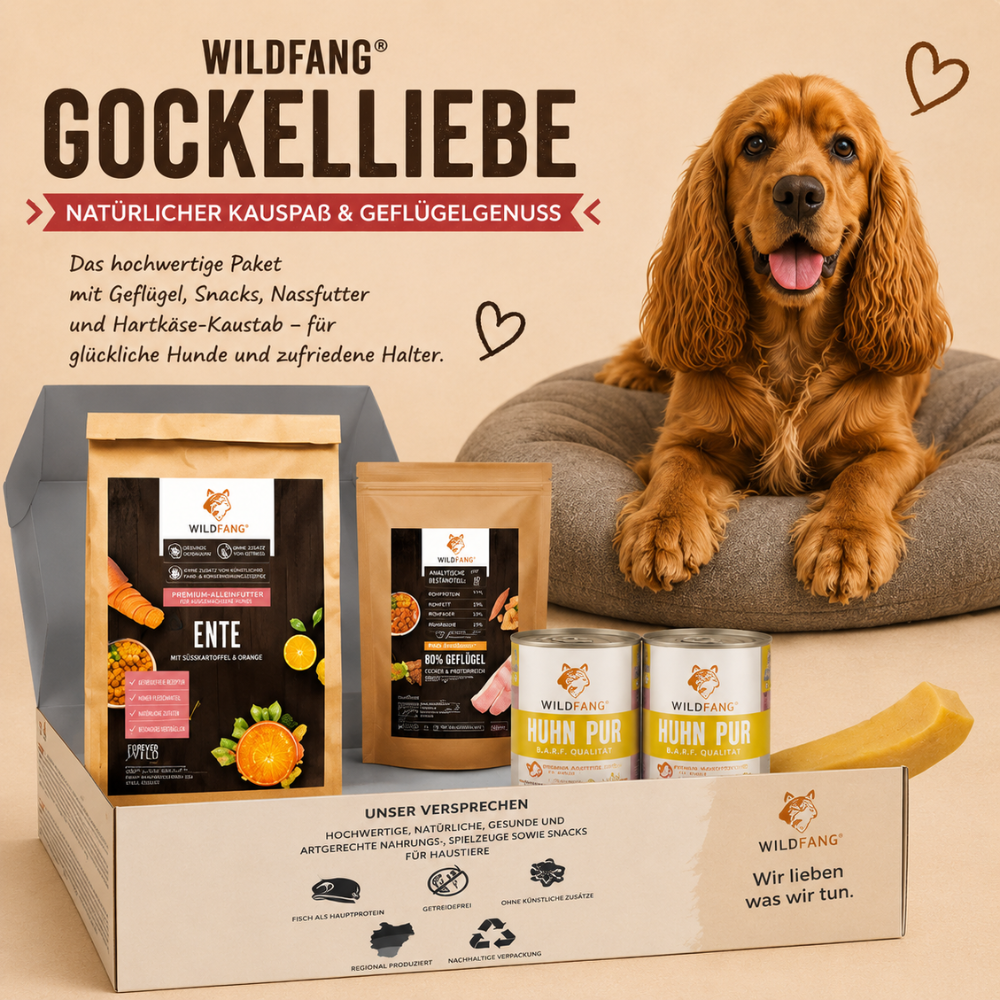 Paket "Gockelliebe"-Hundefutter-Wildfang-