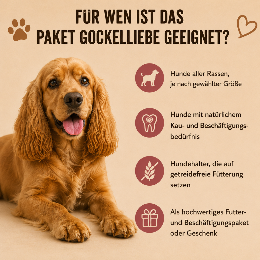 Paket "Gockelliebe"-Hundefutter-Wildfang-