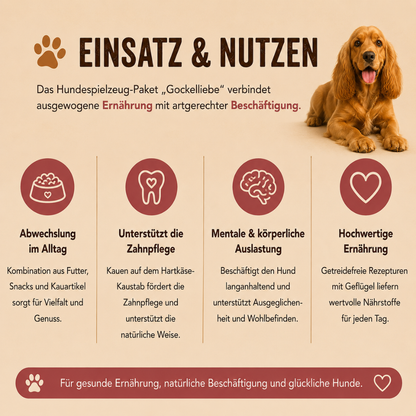 Paket "Gockelliebe"-Hundefutter-Wildfang-
