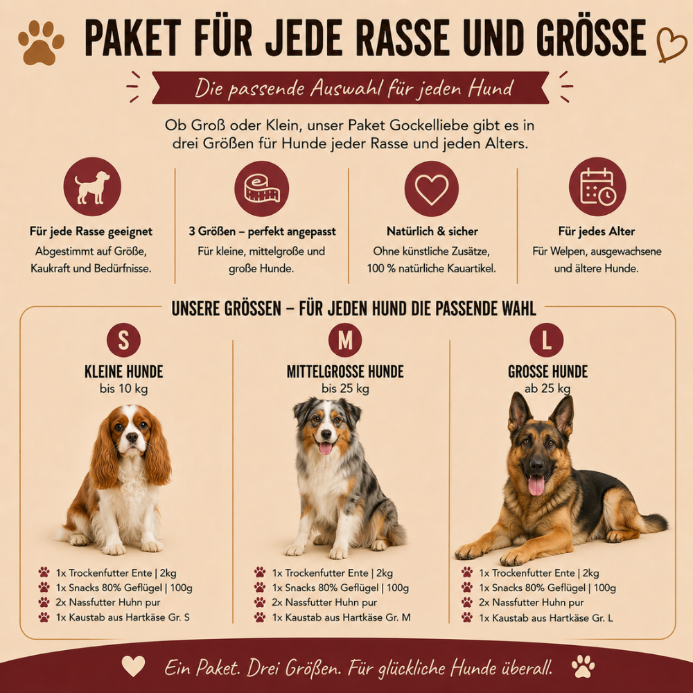 Paket "Gockelliebe"-Hundefutter-Wildfang-