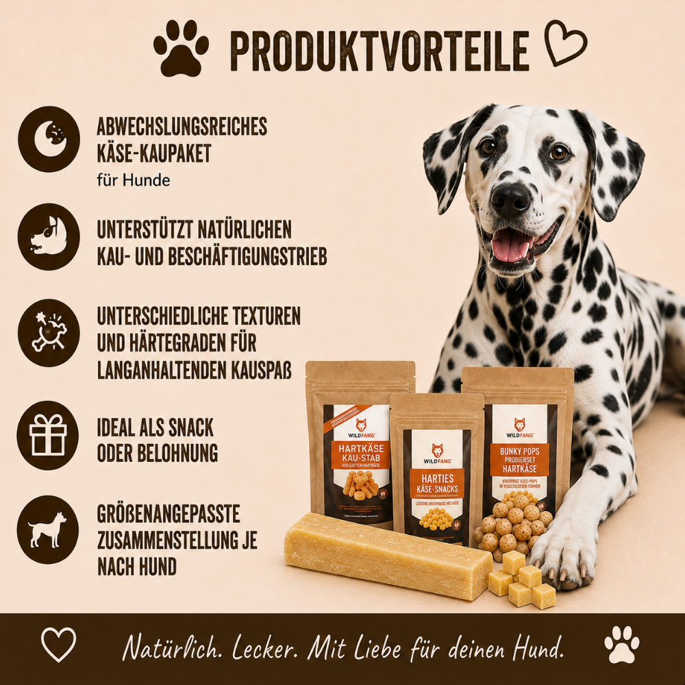 Paket "Käseliebe"-Hundefutter-Wildfang-