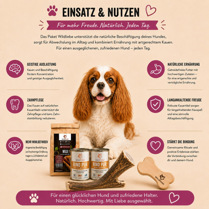 Paket "Wildliebe"-Hundefutter-Wildfang-