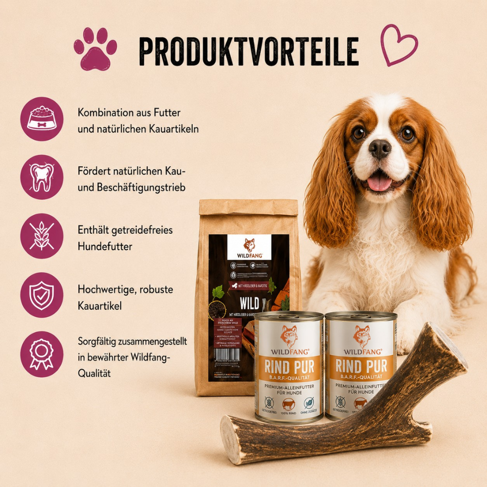 Paket "Wildliebe"-Hundefutter-Wildfang-