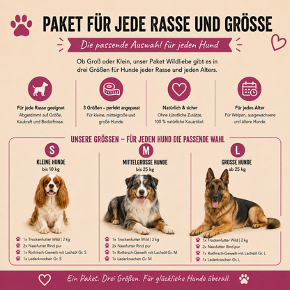 Paket "Wildliebe"-Hundefutter-Wildfang-