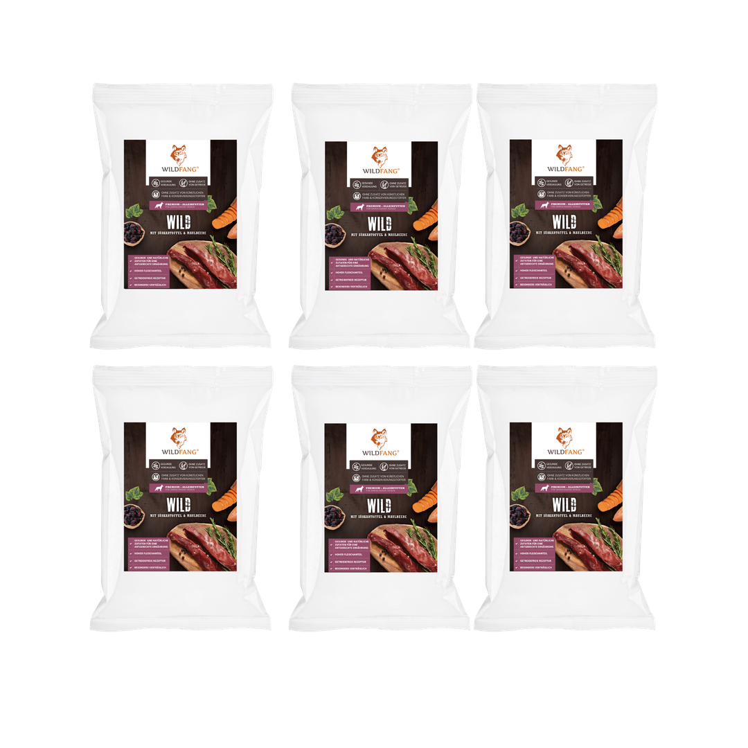 Genussbox Adult - Trockenfutter-Hundefutter-Wildfang-6 x Wild-