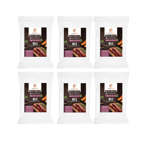Genussbox Adult - Trockenfutter-Hundefutter-Wildfang-6 x Wild-