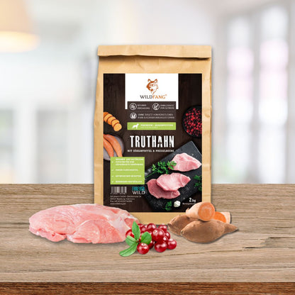 Sensitive Trockenfutter Sparpack 2 x 2 kg mit Truthahn - getreidefrei-Hundefutter-Wildfang-