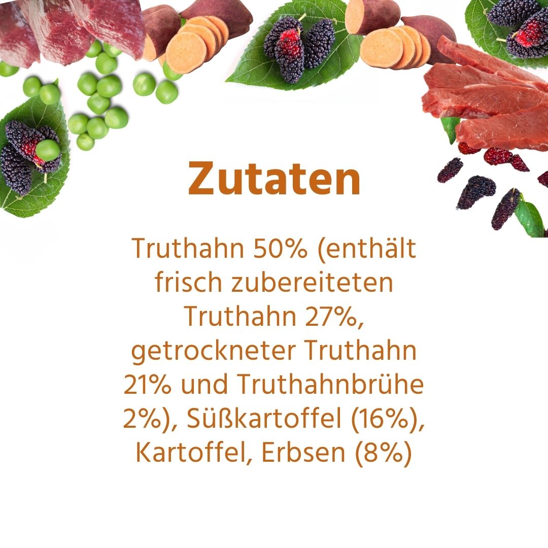 Sensitive Trockenfutter mit Truthahn - getreidefrei-Hundefutter-Wildfang-