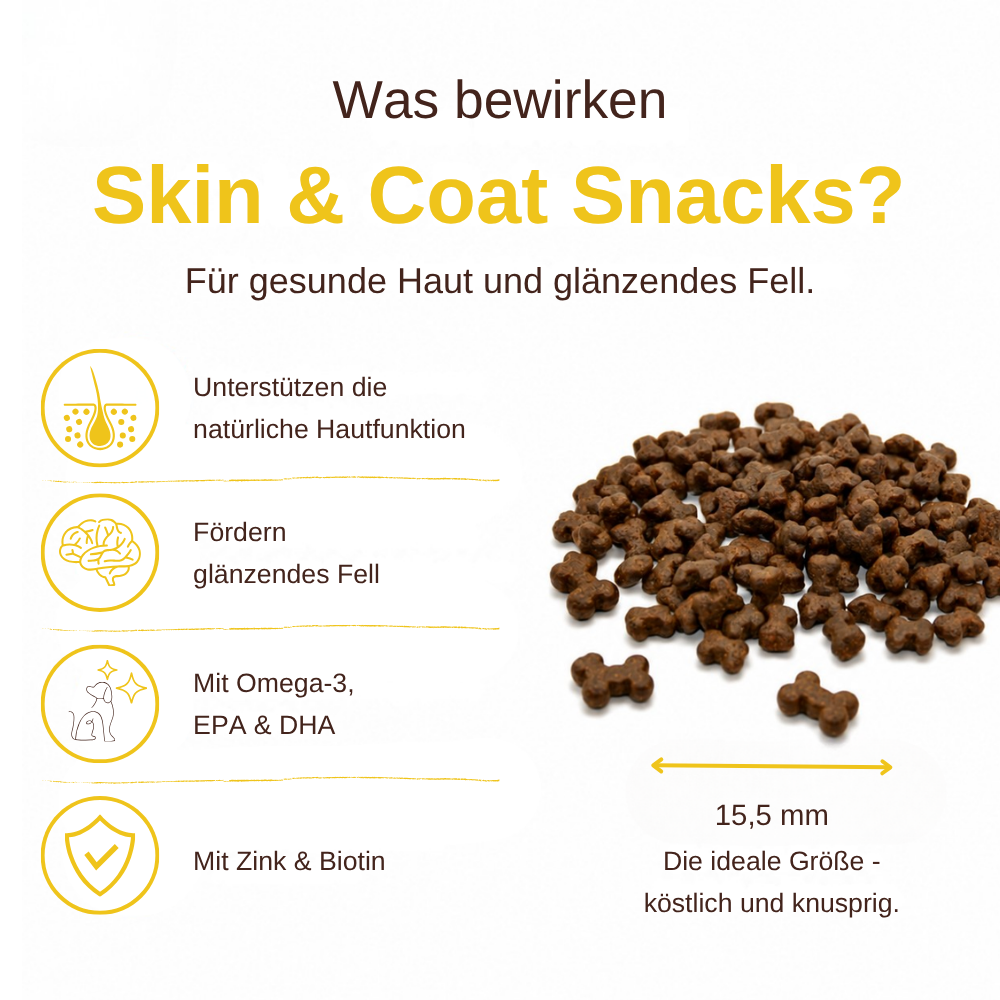 Skin & Coat – Funktionelle Snacks für Haut & Fell-Hundefutter-Wildfang-