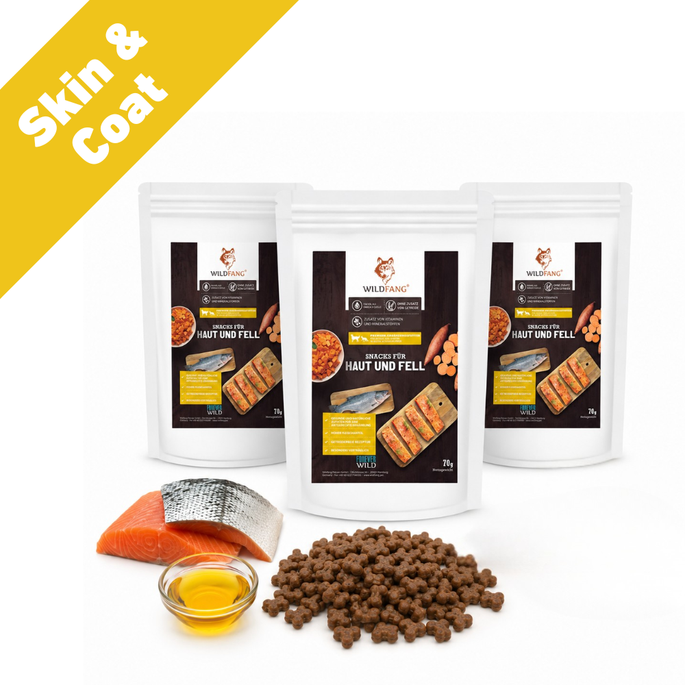 Skin & Coat – Funktionelle Snacks für Haut & Fell - 3er Set-Hundefutter-Wildfang-
