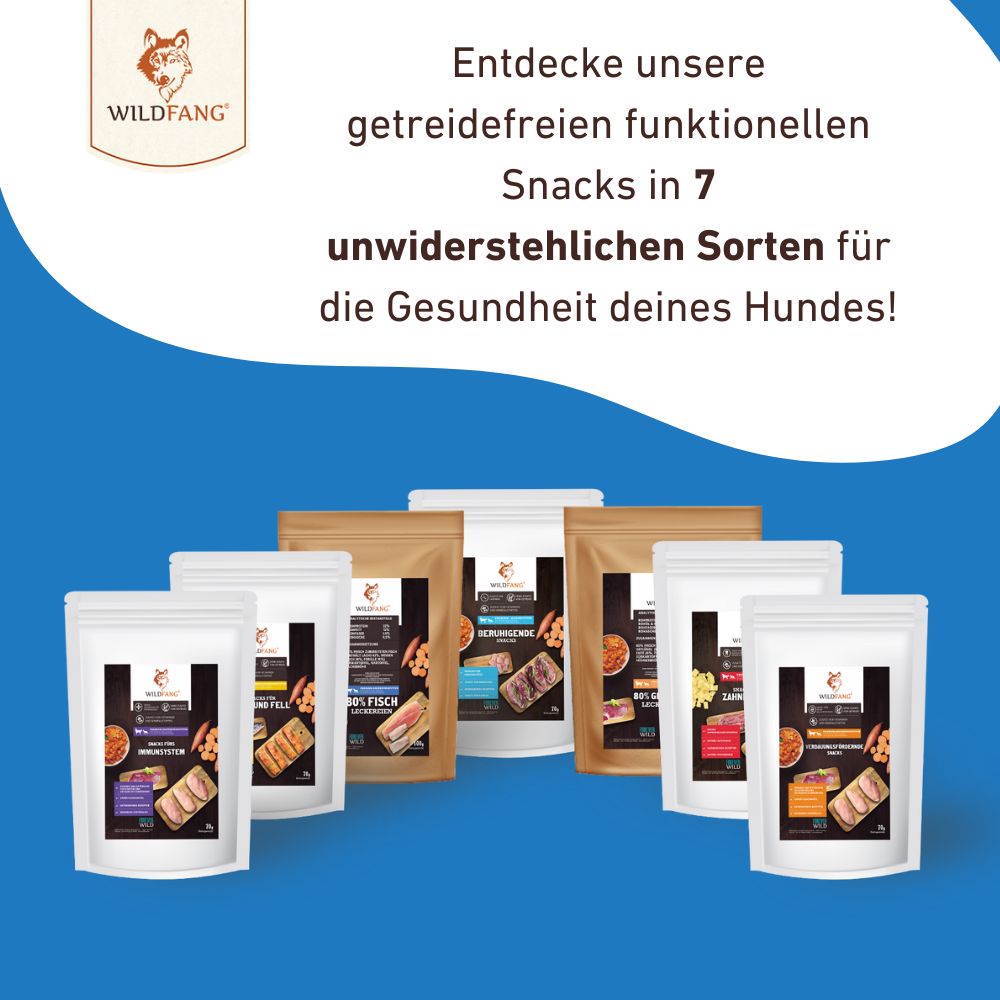 Snacks mit 80% Fisch - getreidefrei-Hundefutter-Wildfang-