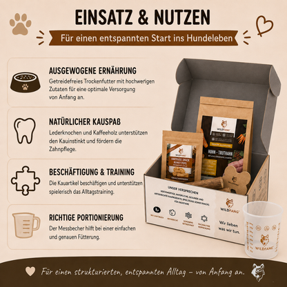 Welpen Paket "Willkommen Fellnase"-Hundefutter-Wildfang-