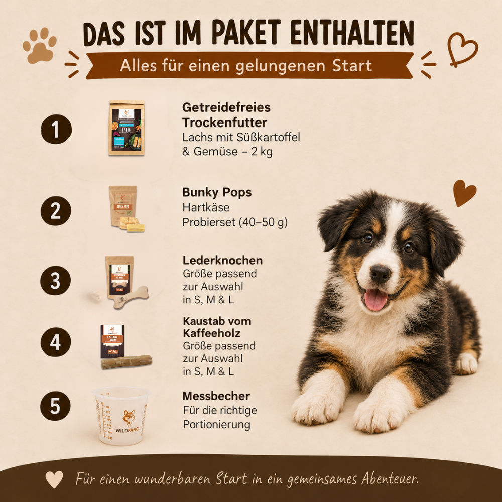 Welpen Paket "Willkommen Puppy"-Hundefutter-Wildfang-