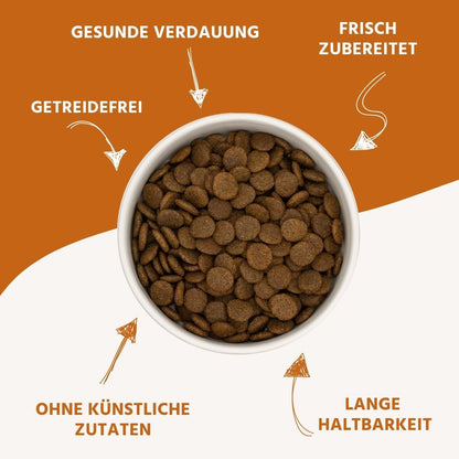 Adult Trockenfutter Sparpack 2 x 2 kg mit Wild - getreidefrei-Hundespielzeug-Wildfang-
