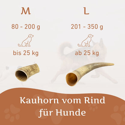Kauhorn vom Rind-Hundespielzeug-Wildfang-