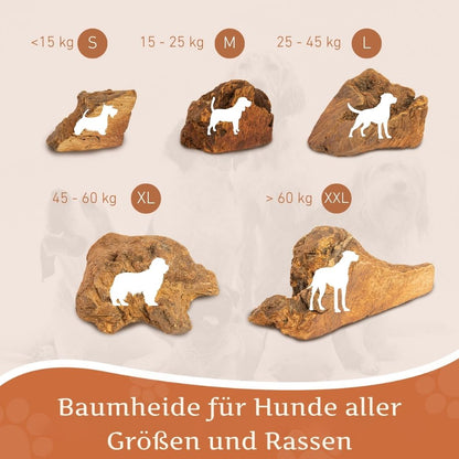 Kauwurzel aus Baumheide - 3er Set-Hundespielzeug-Wildfang-