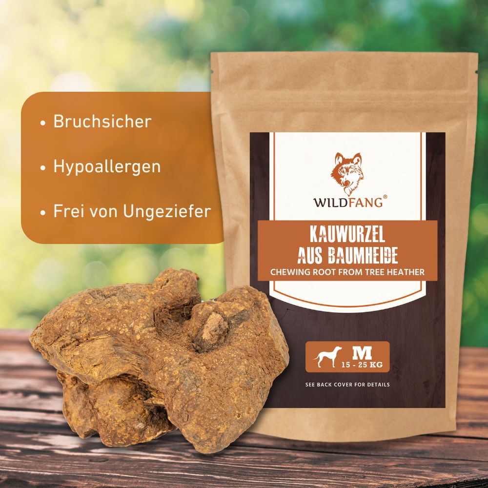Kauwurzel aus Baumheide - 3er Set-Hundespielzeug-Wildfang-