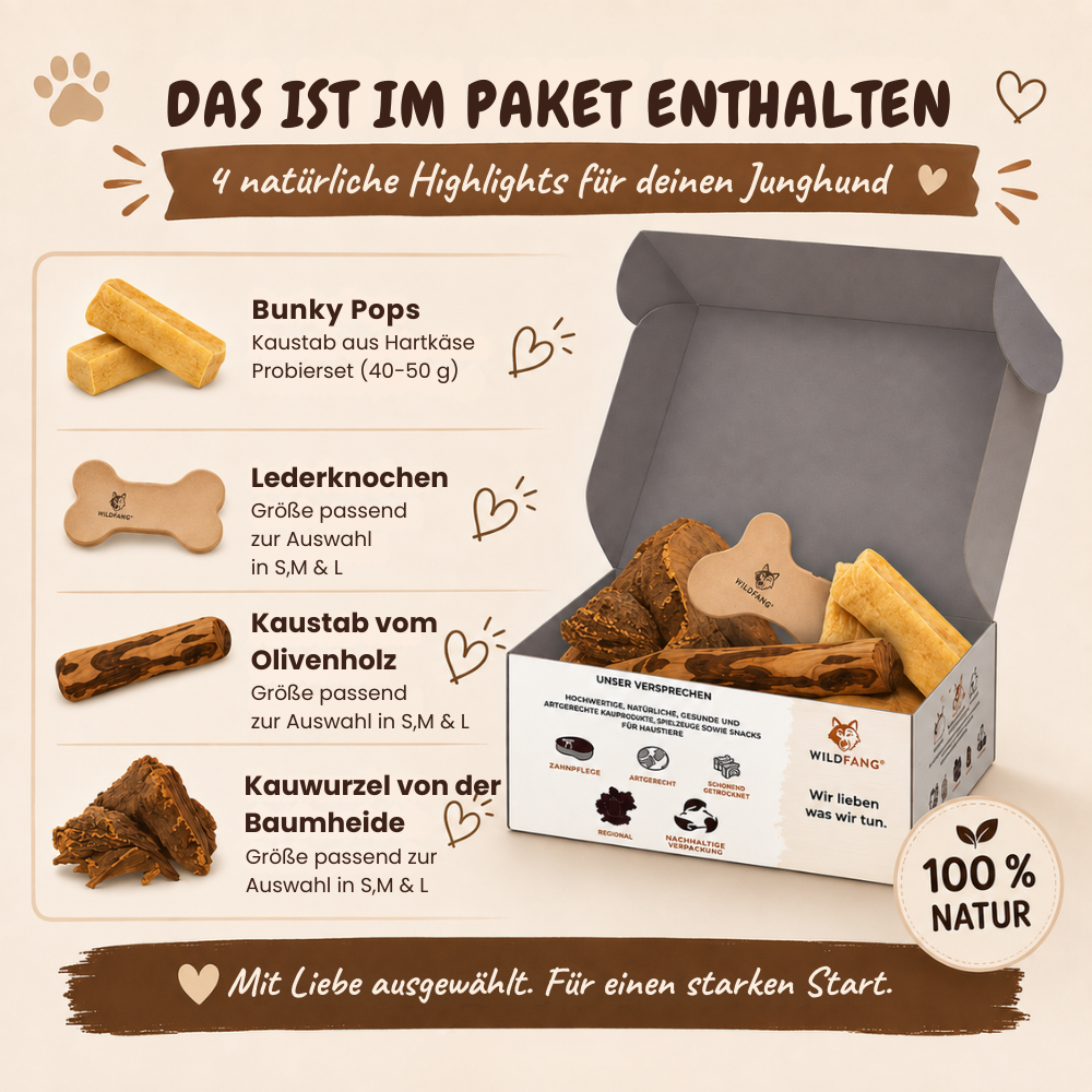 Welpen Paket "Willkommen Jungspund"-Hundespielzeug-Wildfang-