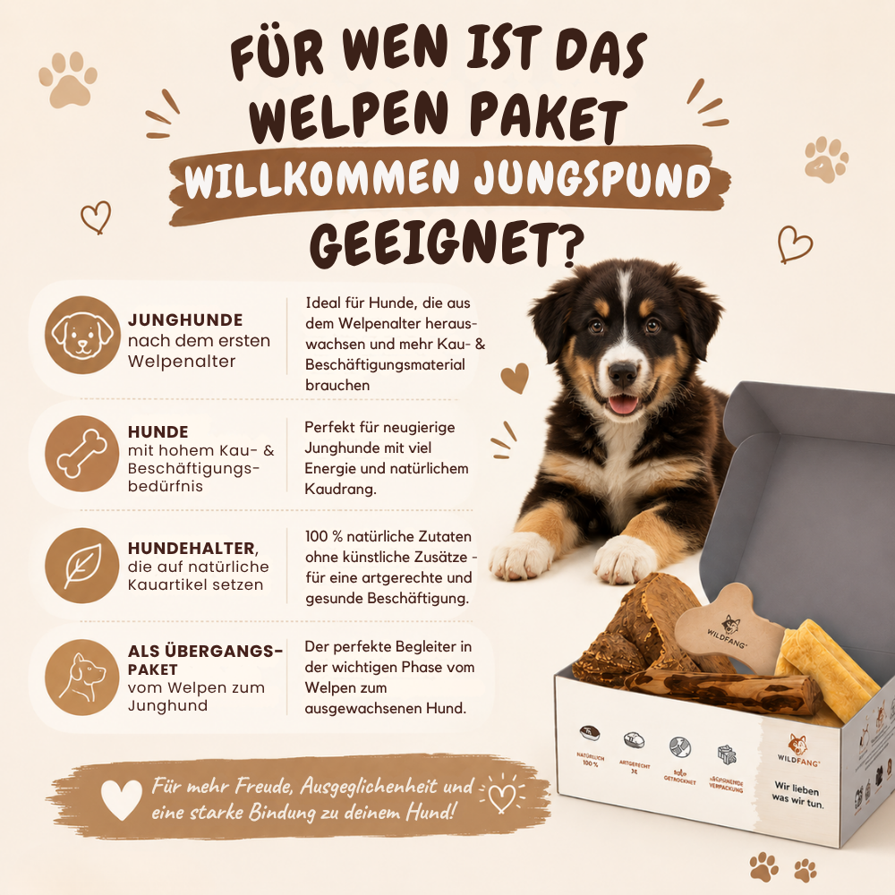 Welpen Paket "Willkommen Jungspund"-Hundespielzeug-Wildfang-