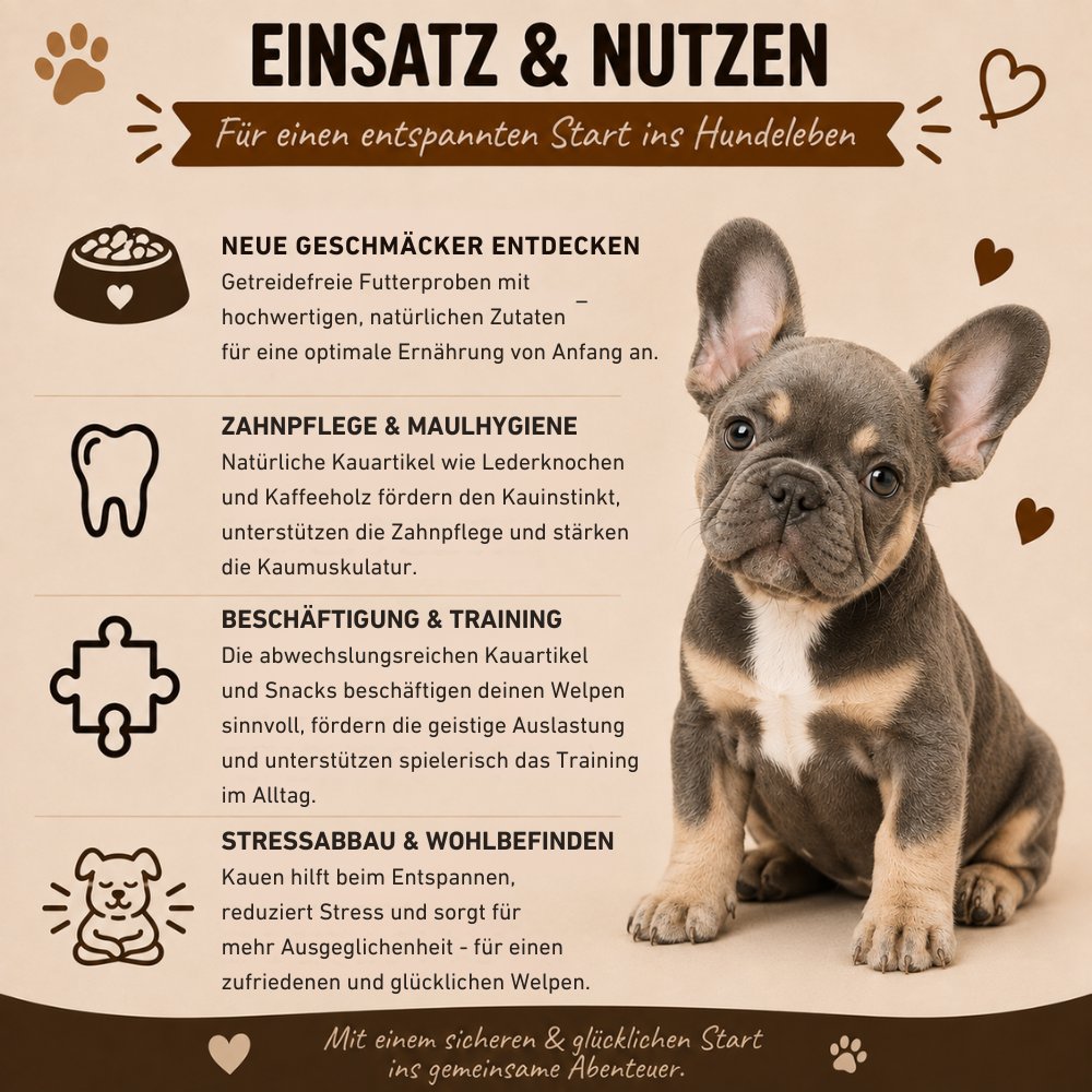 Welpen Paket "Willkommen Wegbegleiter"-Hundespielzeug-Wildfang-