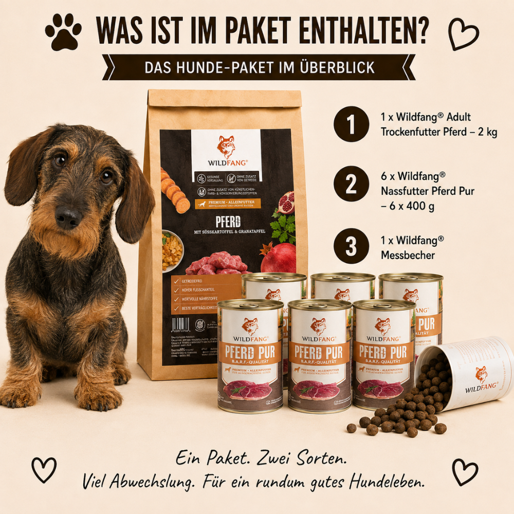 Adult Futterpaket Pferd - getreidefrei-Hundebedarf-Wildfang Petcare GmbH-