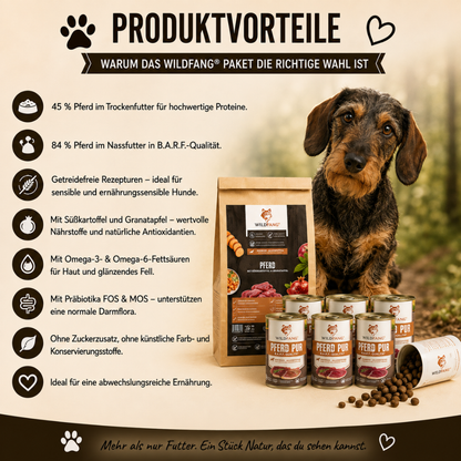Adult Futterpaket Pferd - getreidefrei-Hundebedarf-Wildfang Petcare GmbH-