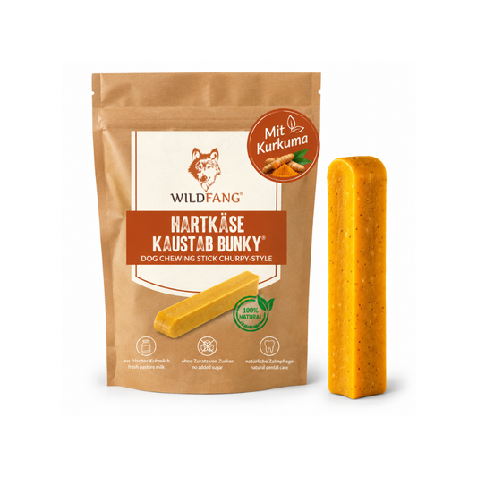 Kaukäse mit Kurkuma - Hartkäse Kaustab-Hundebedarf-Wildfang Petcare GmbH-