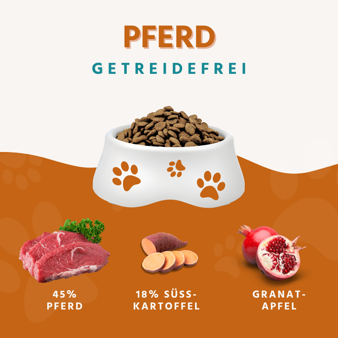 Adult Trockenfutter mit Pferd - getreidefrei - 2 x 2 kg-Hundefutter-Wildfang Petcare GmbH-