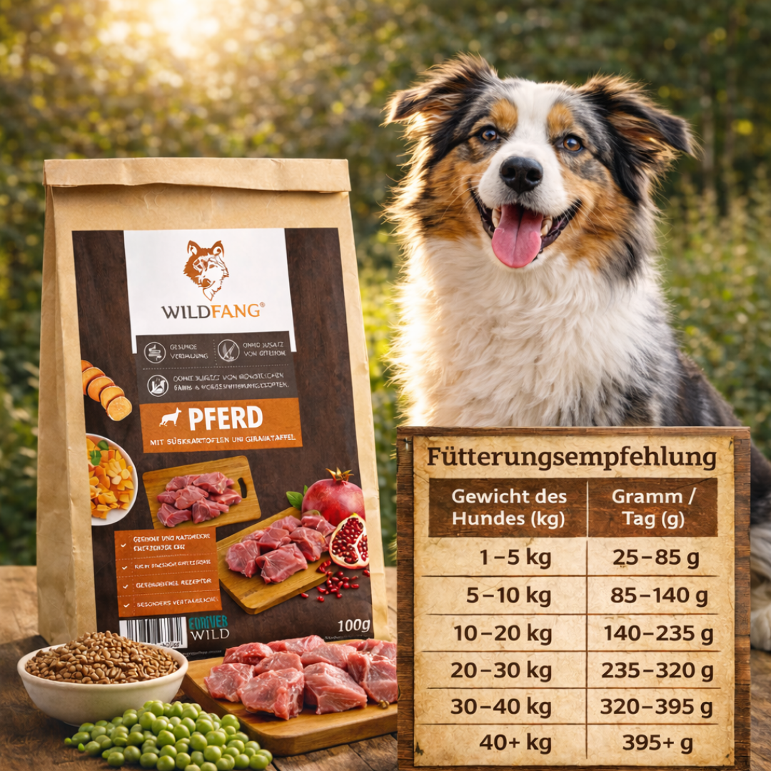 Adult Trockenfutter mit Pferd - getreidefrei - 2 x 2 kg-Hundefutter-Wildfang Petcare GmbH-