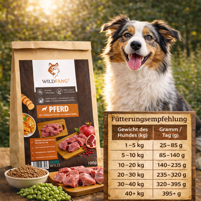 Adult Trockenfutter mit Pferd - getreidefrei - 2 x 2 kg-Hundefutter-Wildfang Petcare GmbH-